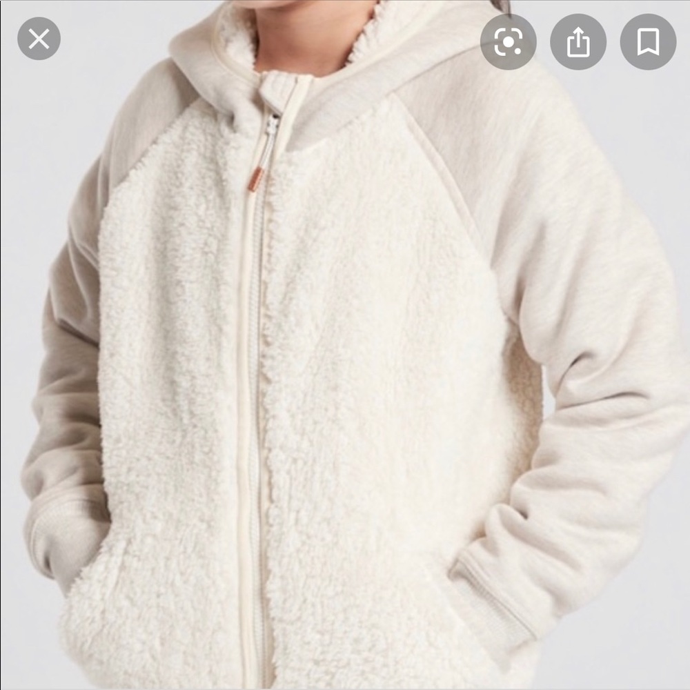 Athleta Full Zip Sherpa Hoodie